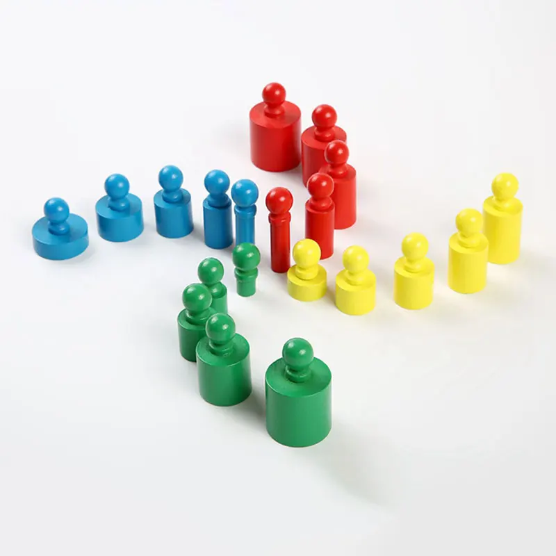 Деревянные блоки для сортировки цилиндрическая Розетка Размер распознавание