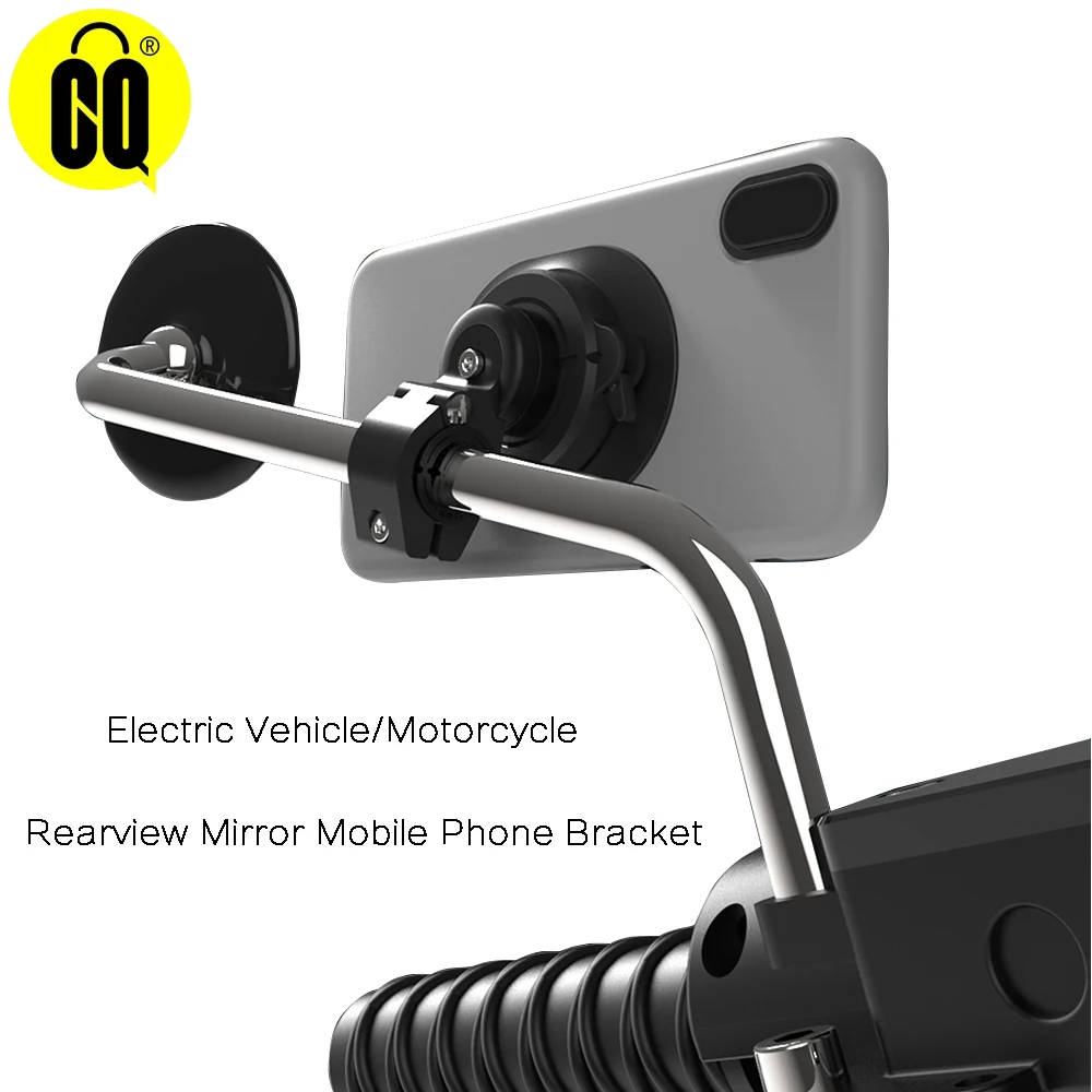 2021upgrade motorcycle electric vehicles moto rearview mirror phone holder 360 degree adjustable viewing angle gps bracket free global shipping