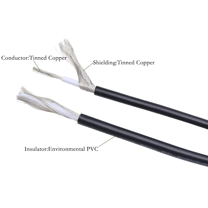 

UL1185 Shielded Wire Signal Cable 20AWG Channel Audio 1 Single Core Electronic Headphone Copper Anti-interference Shielding Wire