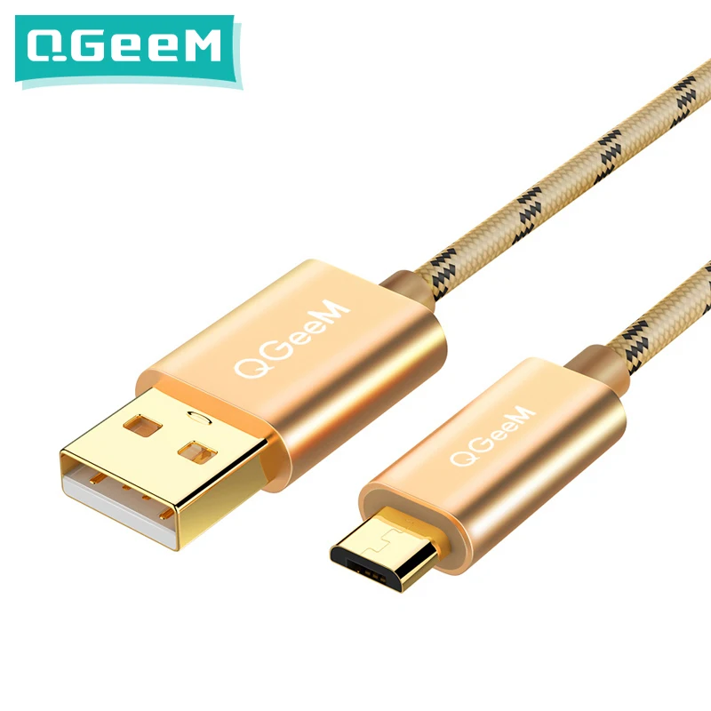 Кабель Micro USB QGeeM для Samsung Xiaomi hua wei Tablet Android кабель передачи данных зарядный шнур 1 м 2