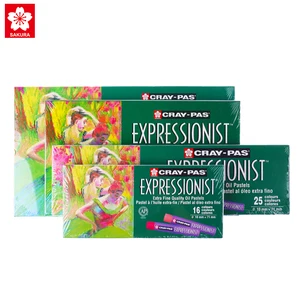 Японская масляная Пастельная Сакура, 12 цветов, 25 цветов, 36 цветов, 50 цветов, тяжелые масляные палочки, моющиеся, Детская безопасность, тяжелая смазка, средняя