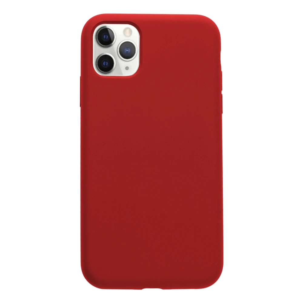 Red Для Iphone 11 Pro Max чехол Чехол для мобильного телефона жидкий силиконовый защитный чехол оболочка 1 шт - Цвет: Red