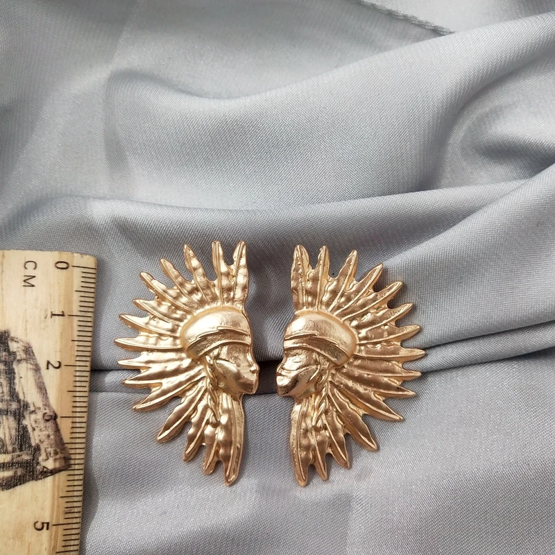 Женские винтажные серьги клипсы серебро 925 пробы в стиле барокко