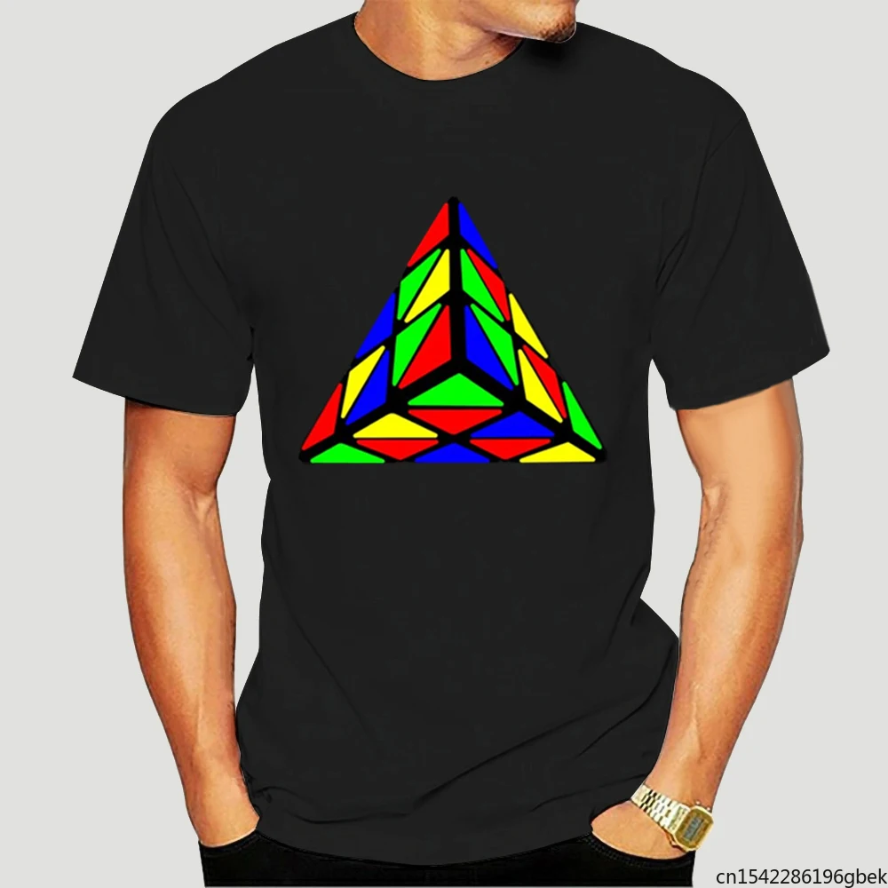 

Rainbow Pyraminx Cube Funny Men's T-Shirt
