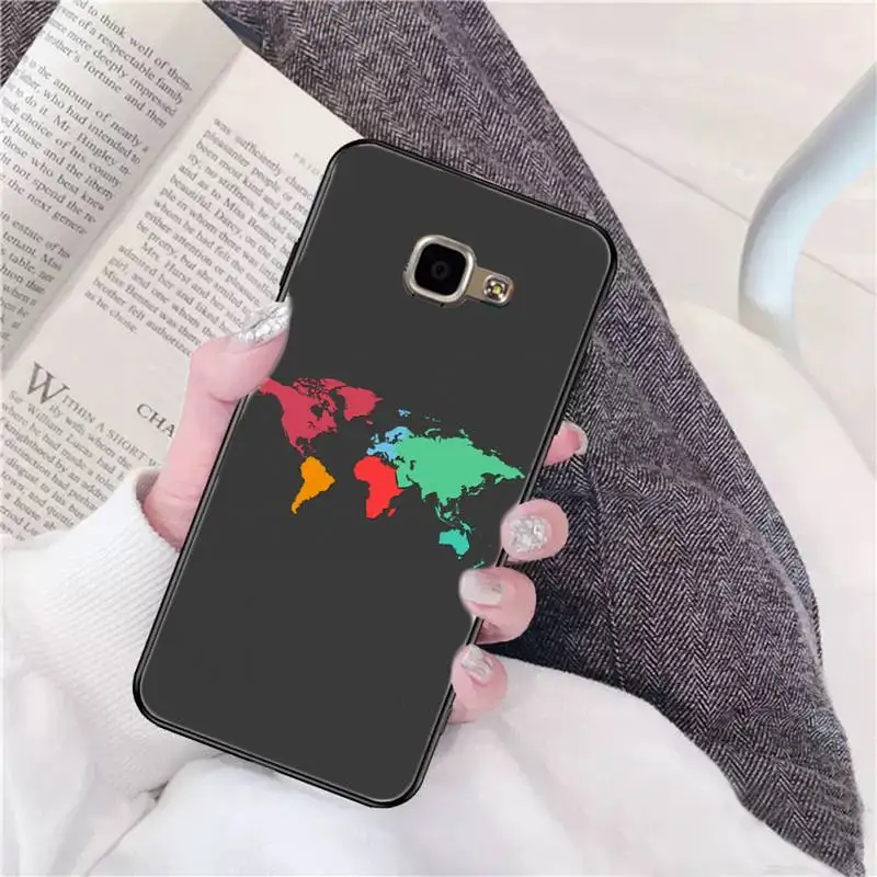 Motirunner карта мира путешествия мягкий резиновый чехол для мобильного телефона Samsung