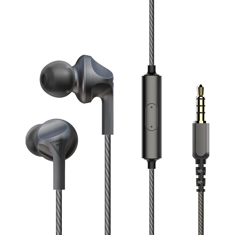 Металлические музыкальные наушники-вкладыши проводная стереогарнитура с