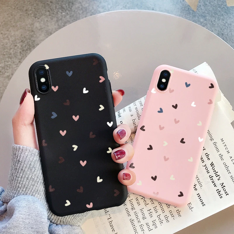 Чехол с сердечками для Huawei P30 P20 P40 Honor 9S 9A 9C 8X 9X 10i 10 20 Lite E Pro Nova 5T Y7 Y6 Y9 P Smart Z 2021 2020