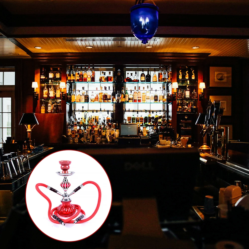 Аксессуары табака трубка для кальяна Набор двойной шланг с серебряным