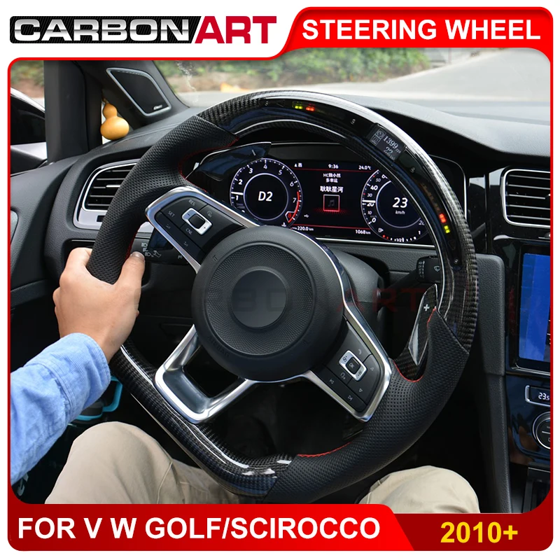 Светодиодный дисплей гоночного руля для golf 6 golf 7 Scirocco, запчасти для стайлинга автомобилей, для CC passat 2010 2013 golf 6, умное Рулевое управление