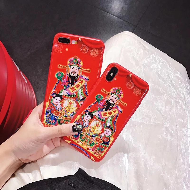 Роскошный мягкий чехол из ТПУ с принтом Бог богатства для iPhone XS Max XR X 8 7 6 6S Plus 11