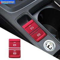 car center console electronic handbrake buttons sequins decoration sticker trim for audi q3 2019 2020 interior modified decals