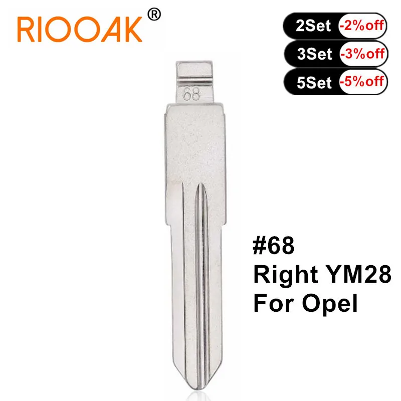 

Универсальный пульт дистанционного управления KD VVDI 10 шт./лот лезвие ключа для автомобиля № 68 правое YM28 лезвие ключа для Opel Holden Chevrolet