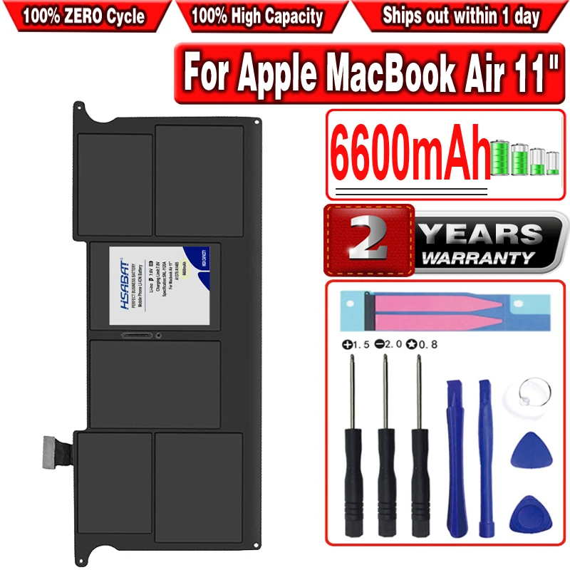 

HSABAT 6600 мАч A1406 A1495 аккумулятор высокой емкости для MacBook Air 11 дюймов A1465 2012 A1370 2011 производство