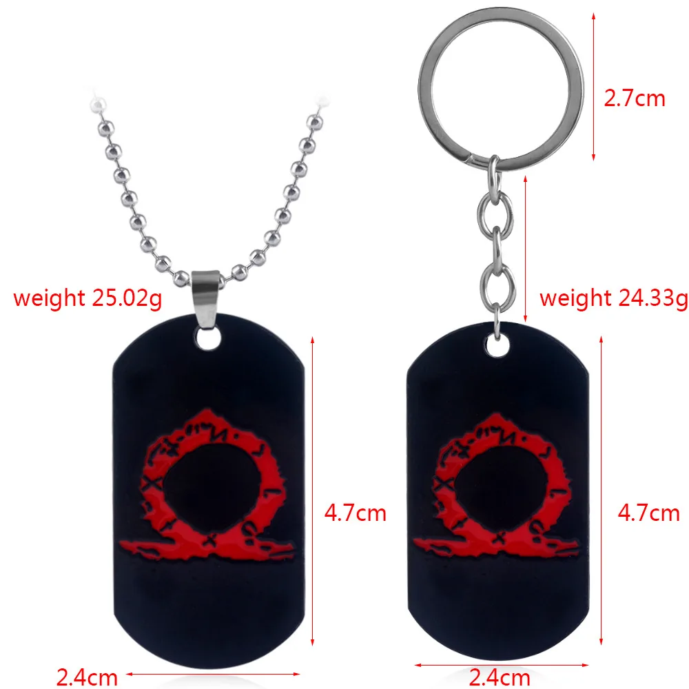 Косплей ожерелье из фильма периферийная игра по периметру God of War Ω Dog Tag подвесной