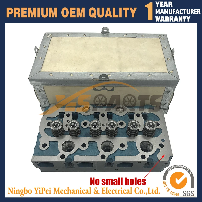

D850 D950 New Complete Cylinder Head for Kubota Tractor B7200D B7200E B7200HST-D with valve