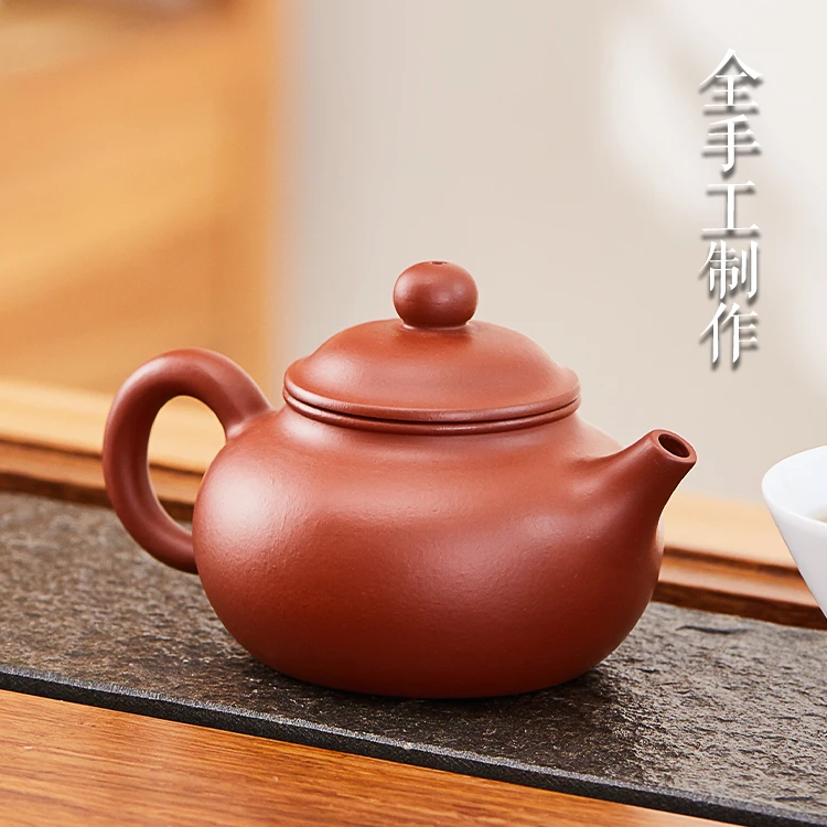 

★Yixing undressed ore Huang Longshan zhu mud dahongpao work recommended countries all hand kung fu tea pot capacity day