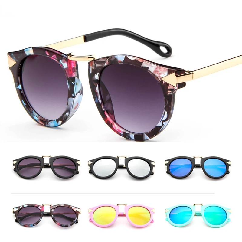 Новинка 2019 солнцезащитные очки кошачий глаз Детские винтажные для родителей