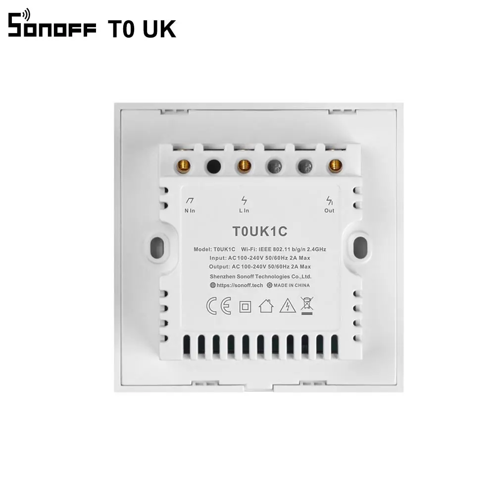 Itead SONOFF TX T0 UK Wifi смарт светильник со стеклянным экраном сенсорная панель