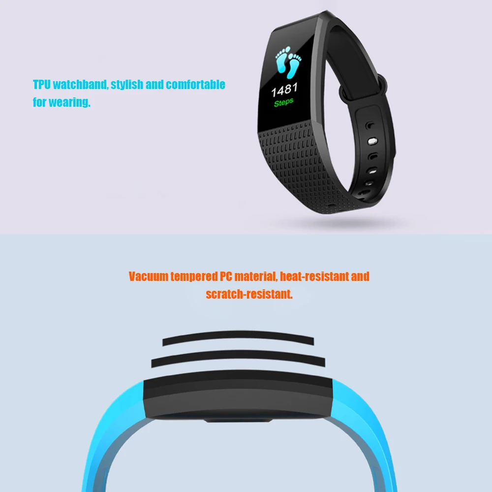 Спортивный смарт-браслет с сенсорным экраном OLED 0 96 дюйма фитнес-браслет трекером