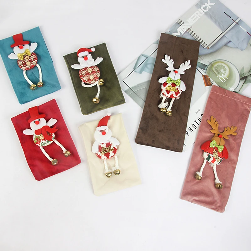 

2022 Christmas Wine Bottle Cover Merry Christmas Decorations For Home Xmas Gift