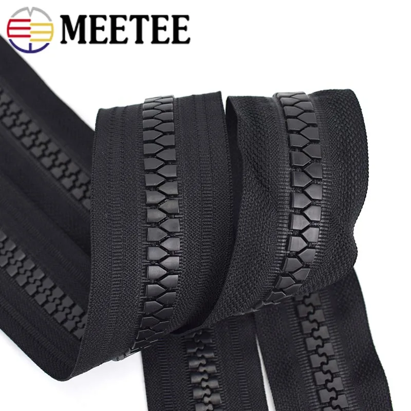 Meetee 15 #70 см полимерные молнии двойной ползунок с открытым концом автоматический