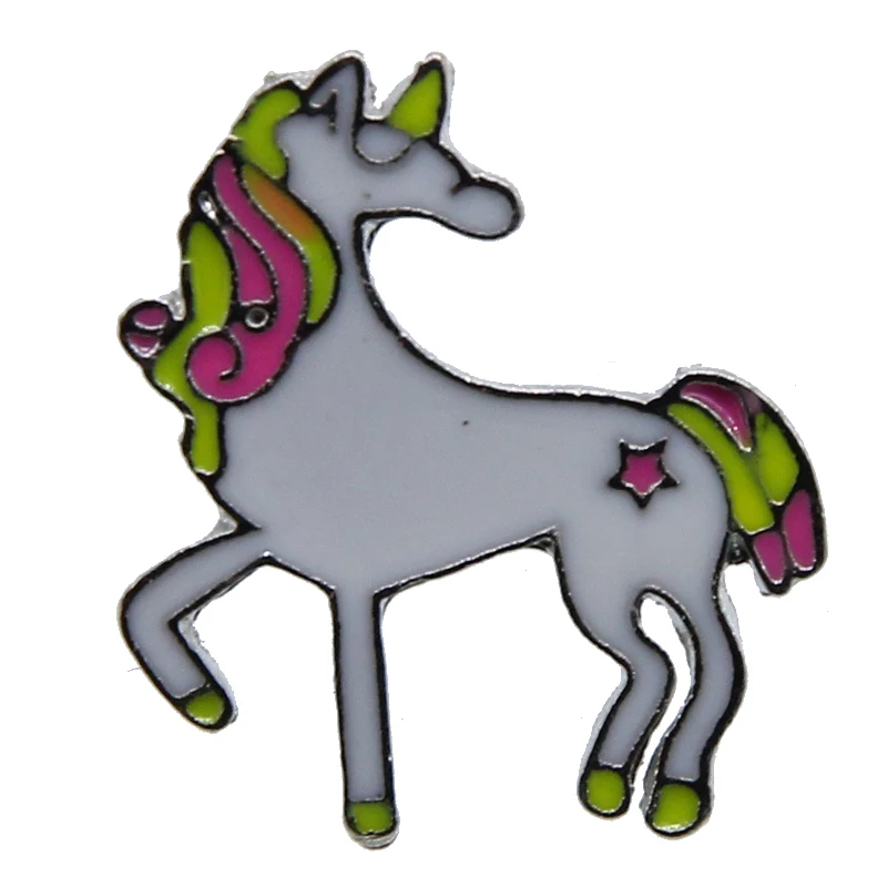 Иконы единорога лошади броши значки на рюкзаке одежда в виде животных джинсовые