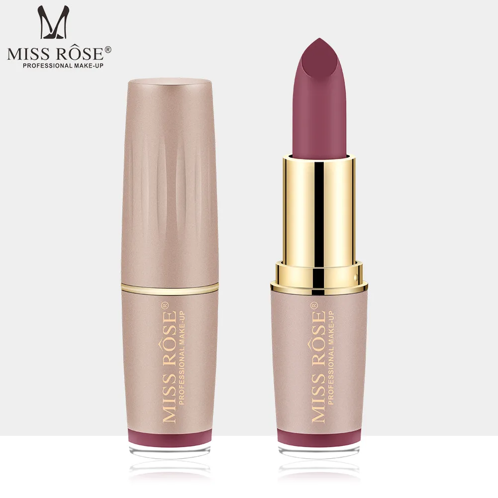 Новая матовая водостойкая помада MISS ROSE 18 цветов сексуальные красные и коричневые