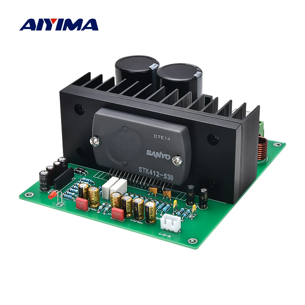 AIYIMA STK412 530 усилитель мощности аудио Плата Sanyo толстая пленка 120Wx2 стерео звук или
