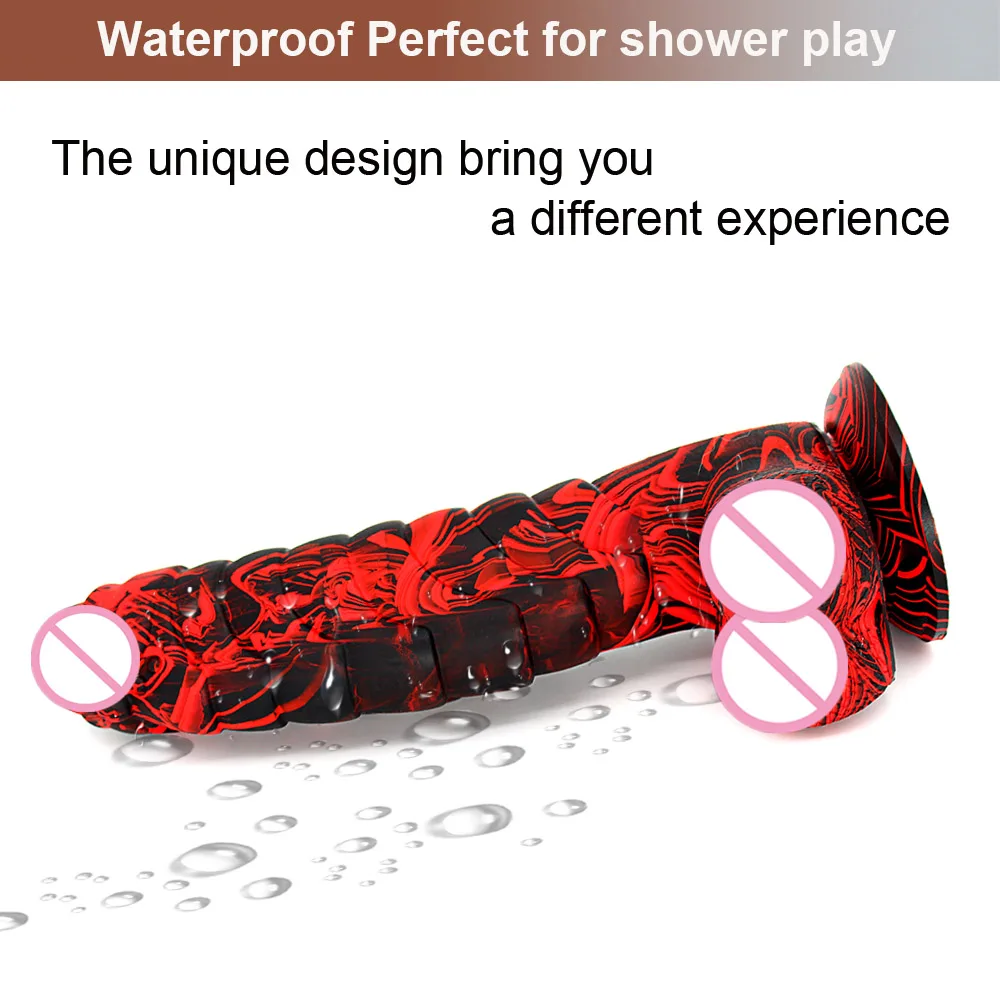 XXL Dildo Multicolor Styles Dinosaur Scales Penis With Suction Cup Female Adult Anal Sex Toys Real Huge Dick Women Strapon Shop | Красота и