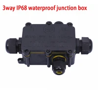 3 way ip68 waterproof junction box outdoor waterproof cable connector electrical for 4 12mm cable