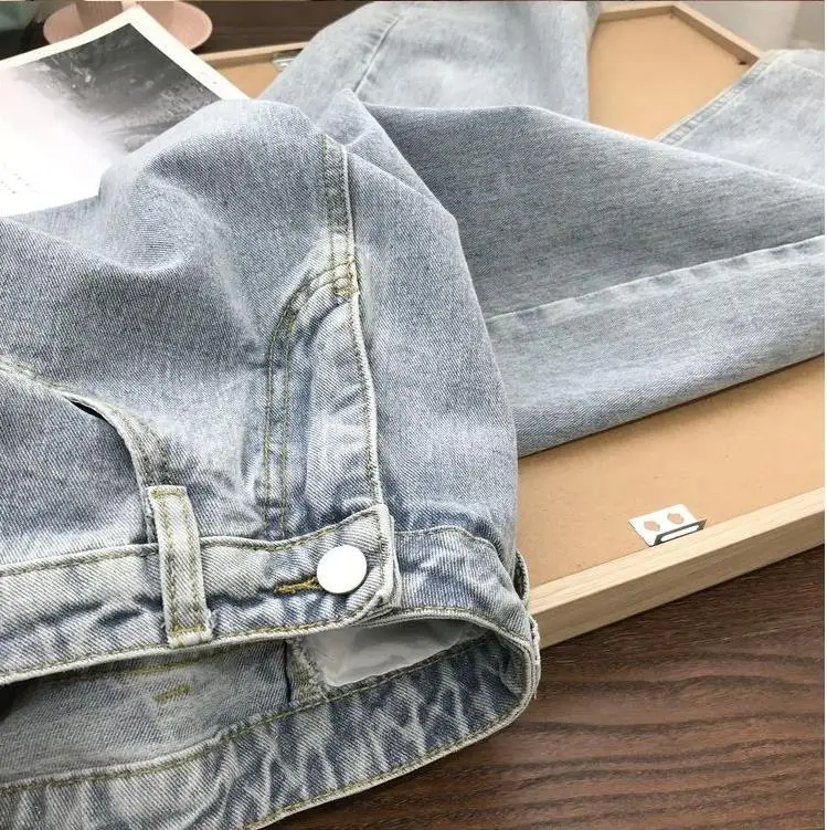 

Female Jean Femme Denim Bagge Mom Jeans Streetwear High Waist Women's Fashion Jeans Woman Girls Women Wide Leg Pants Trousers