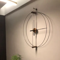 spain simple modern home art clock creative light luxury wall clock minimalist personality living room clock