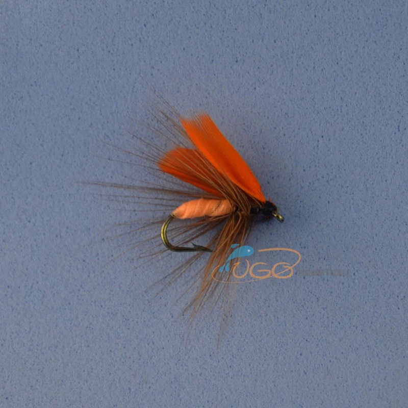 Wifreo 10 шт. 12 # Апельсиновая мушка Quil для ловли форели|fly trout|trout fliesfly fly |