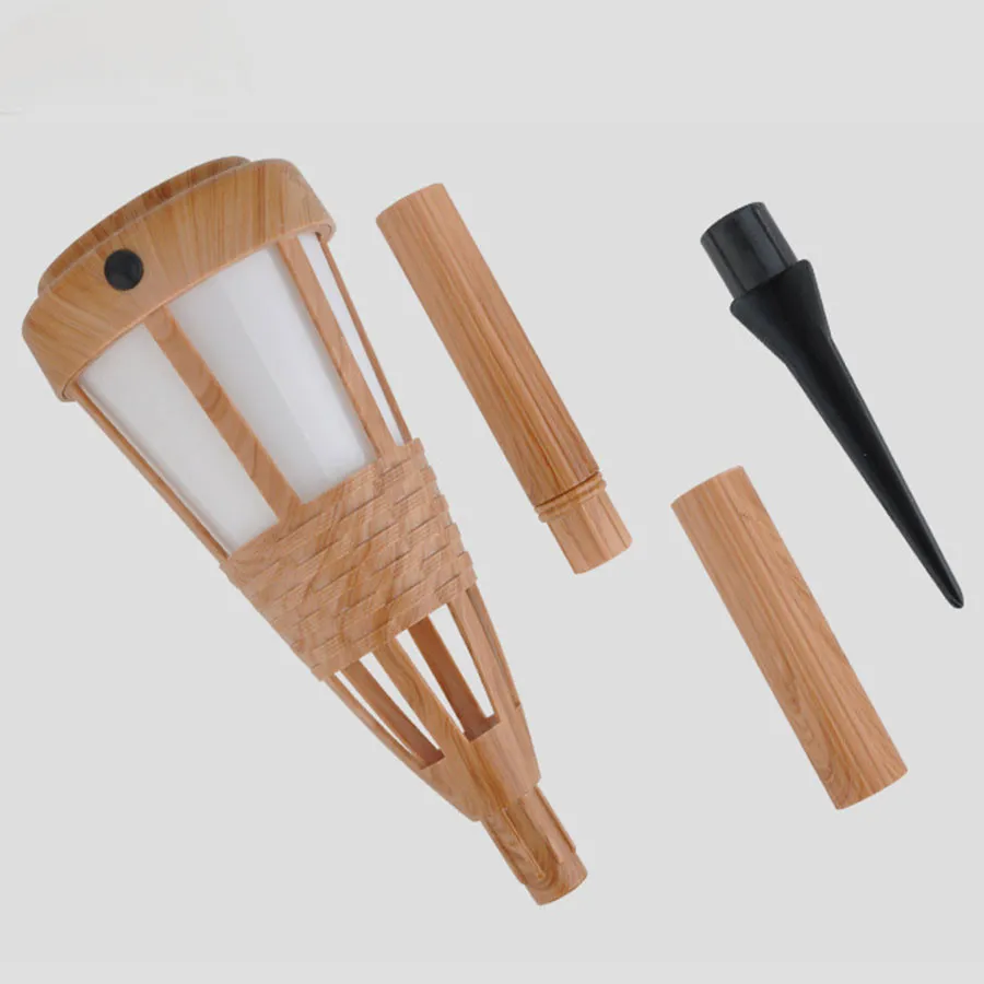 

BEIAIDI Simulated Bamboo Solar Led Garden Pathway Light Outdoor Flame Flickering Torch Lamp Waterproof Landscape Spike Spotlight