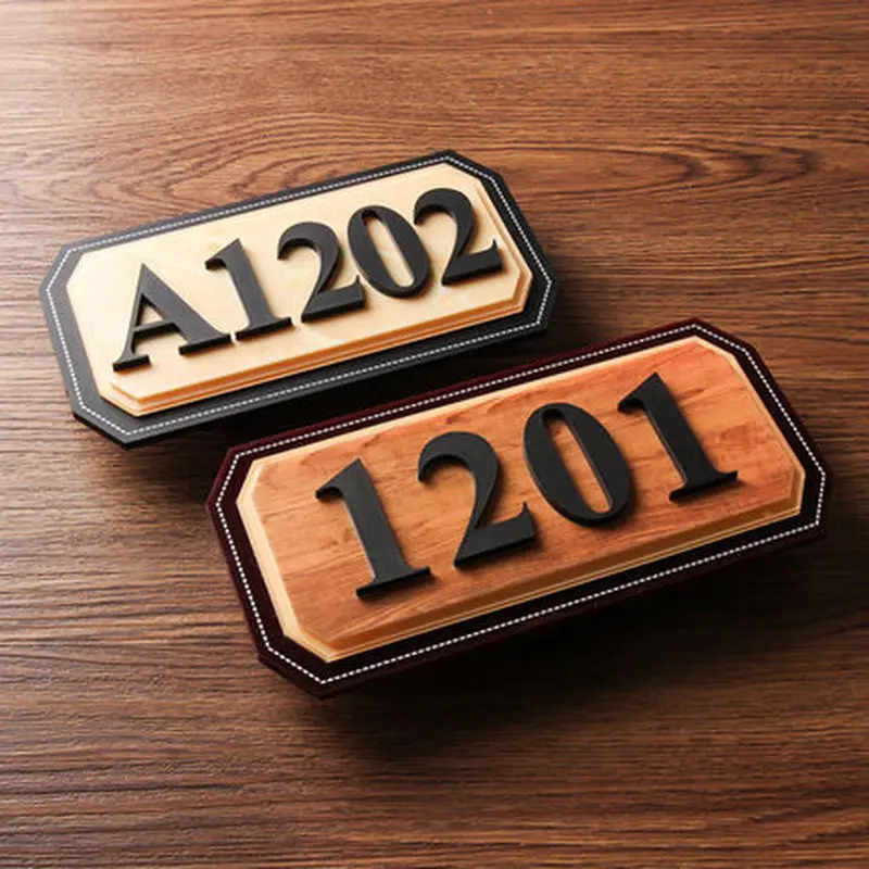 Стереоскопический 3D индивидуальные номера дверей дома пластины СТИКЕР знак на