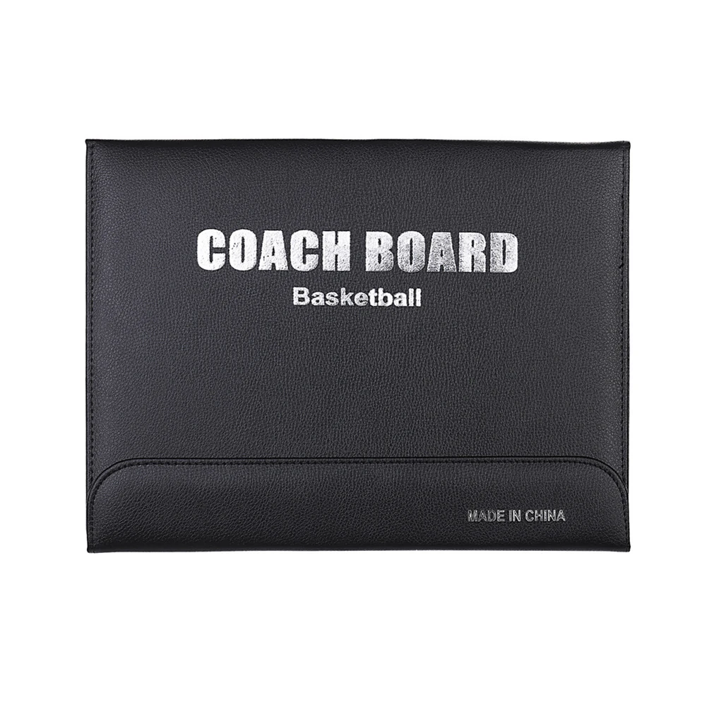 

Portable Leather Magnetic Foldable Basketball Tactical Board Training Coaching Kit 24 Magnets for Tactic Drawing Noting