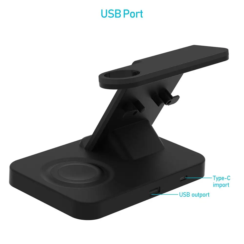 5 In 1 10W Fast Wireless Charger Dock Station For IPhone 11 XR XS Max 8 Apple Watch 2 3 4 AirPods Pro Samsung | Мобильные телефоны