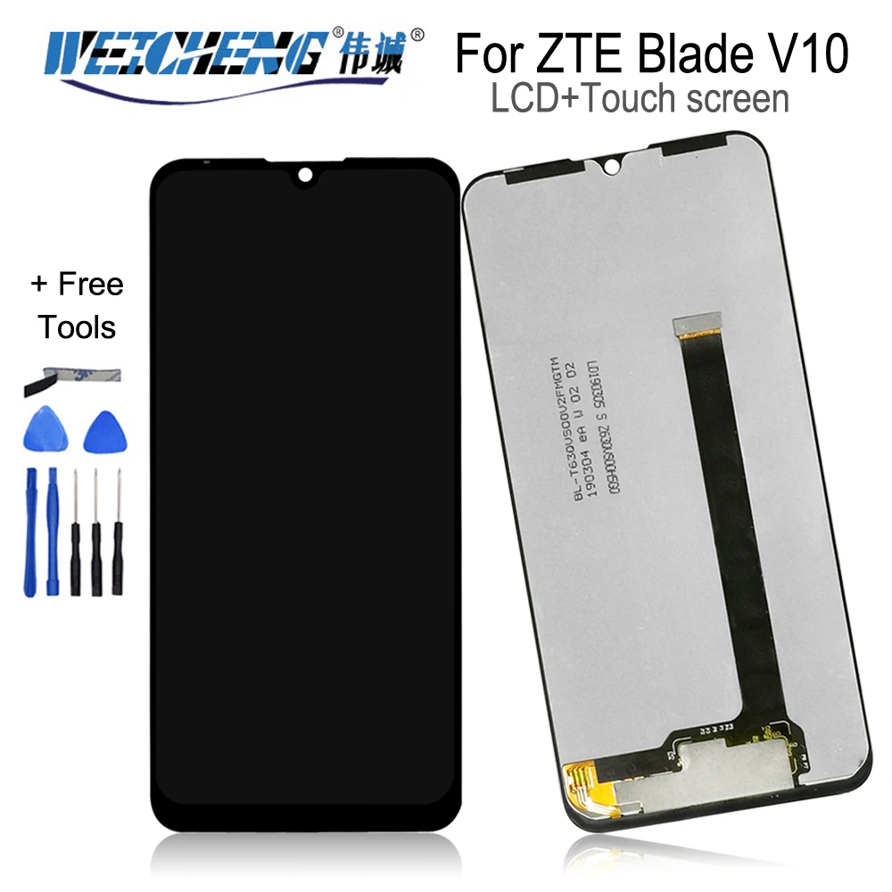 

6.26''For ZTE Blade V10 LCD Display+Touch Screen Digitizer Assembly Repair Parts With Tools And Adhesive For ZTE V10