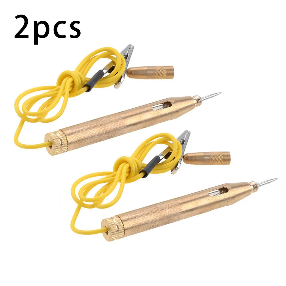

2x Test Light Probe Pen Car Auto Copper Pencil DC 6V/12V/24V Voltage Tester