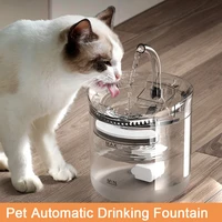 new smart pet filter drinker 2l automatic cat drinker with faucet dog drinker transparent filter drinker pet sensor drinker
