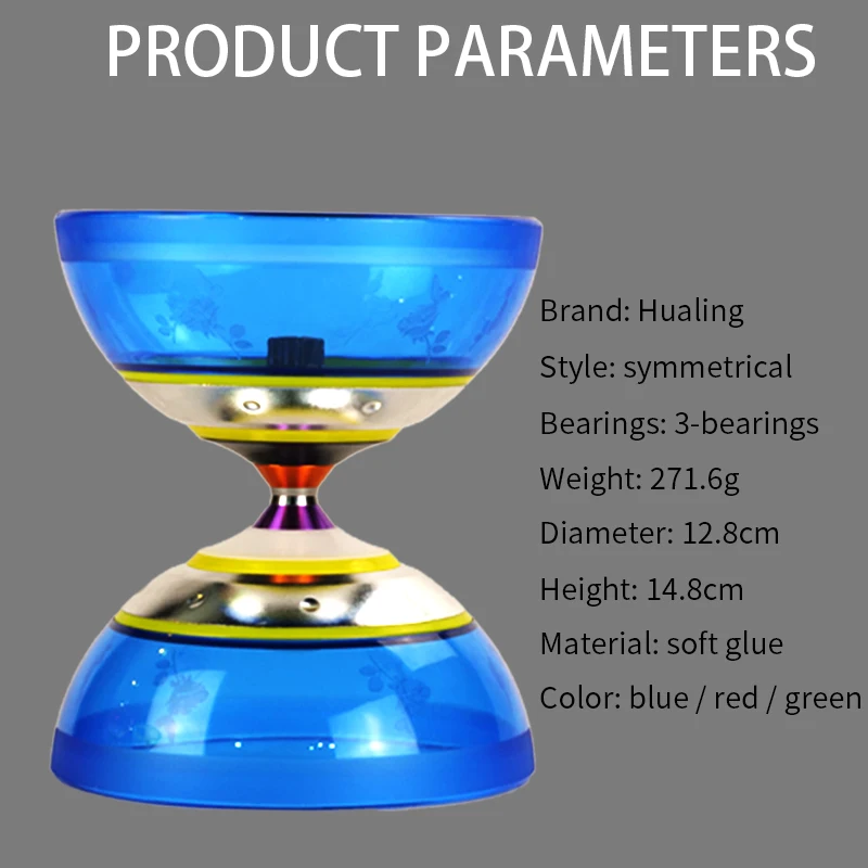 Подшипник diabolo игрушки профессиональный набор Diabolo упаковка с веревочной сумкой Китай матовый Diabolo
