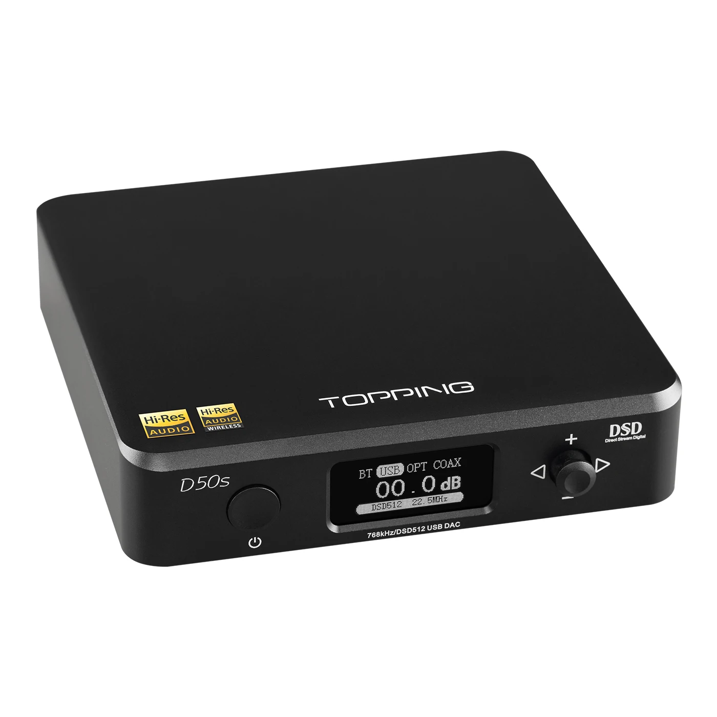 Аудиоплеер TOPPING D50s Hi Fi декодер ES9038Q2M * 2 DAC Bluetooth 5 0 LDAC D50 DSD512 32 бит/768 кГц с высоким