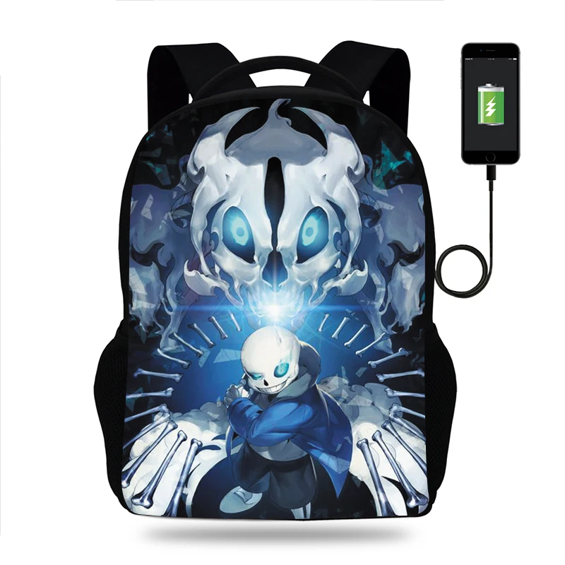 Рюкзак для мальчиков и девочек с принтом из мультфильма Undertale | Багаж сумки