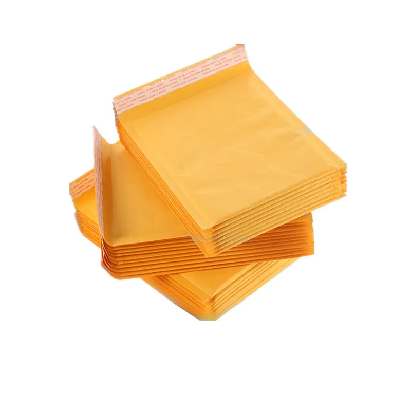 50pcs/lot Kraft Bubble Mailer Poly Shipping Envelopes with Bubble Shipping Bags Mailer Mailing Bags Padded Envelopes Packaging