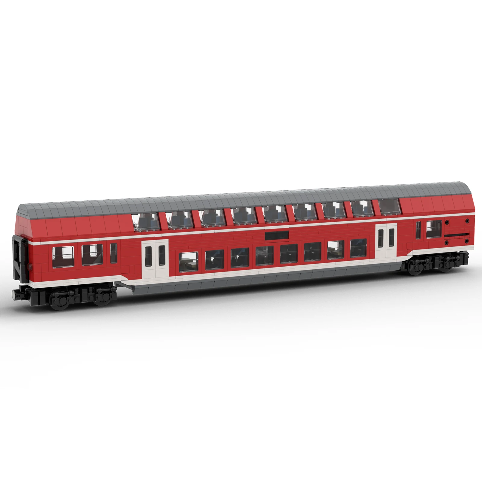

Authorized 1487Pcs MOC-78937 Regionalexpress Mittelwagen DBpza 782 Double-deck Bus Model Small Particles Building Blocks Set