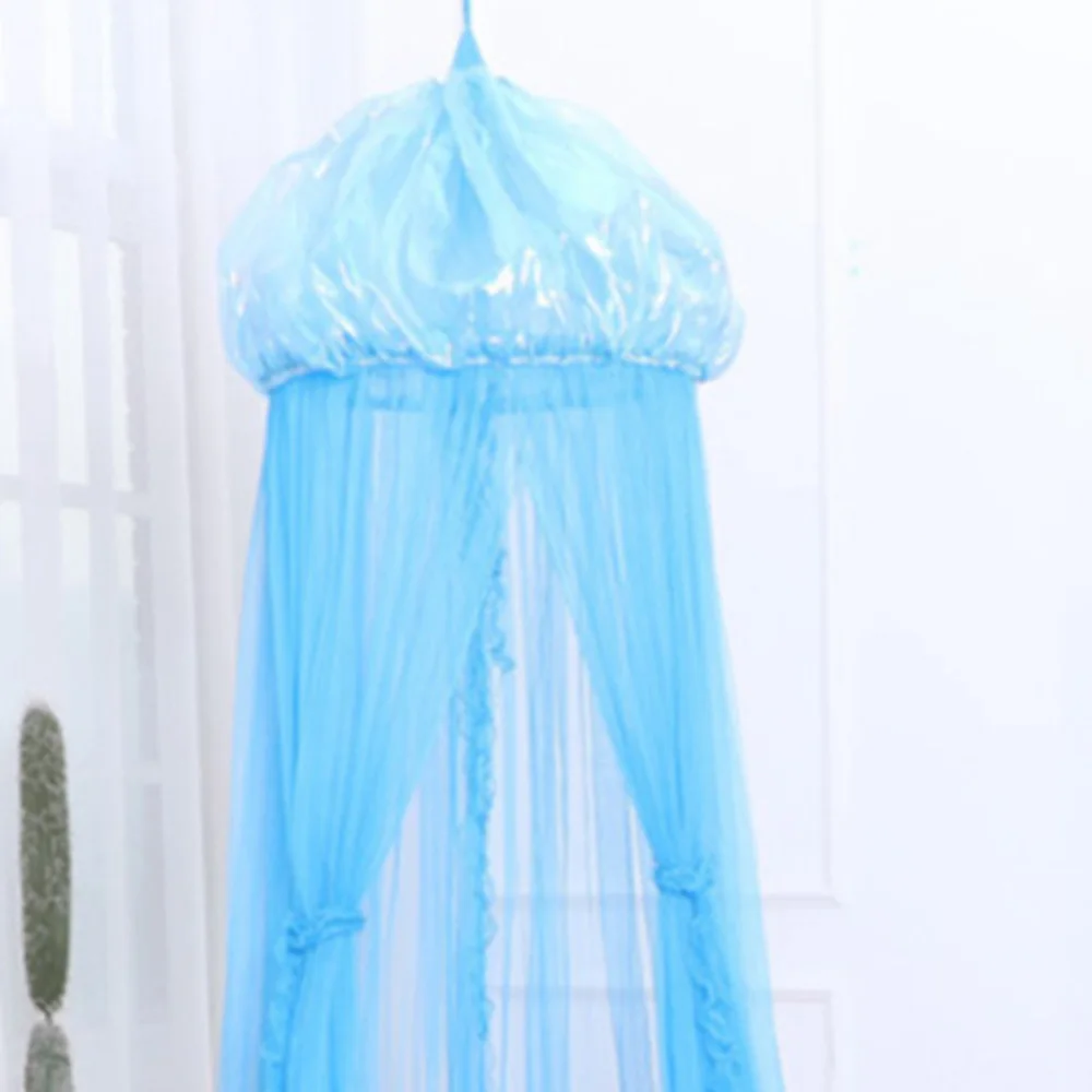 Детская кровать для маленькой принцессы форма медузы занавеска навес летняя