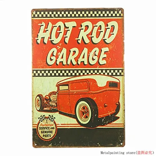 Dingleiever полный Услуги Hot Rod Garage Олово картина металлические номерные знаки