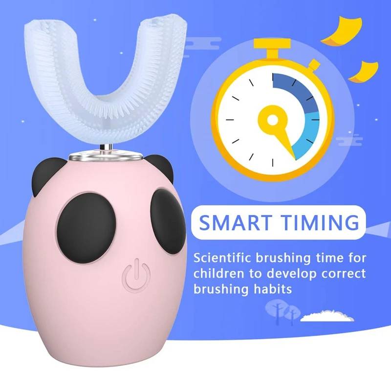 

Ultrasonic Kids Electric Toothbrush,U Type Whitening Toothbrush,IPX7 Waterproof,3-7 Years(Sky Blue)