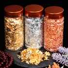 1 коробка, Золотая зеркальная алюминиевая фольга, бумажная наклейка для ногтевого дизайна, 3D блестки, сделай сам, маникюр, УФ-Гель-лак, инструменты для украшения ногтей