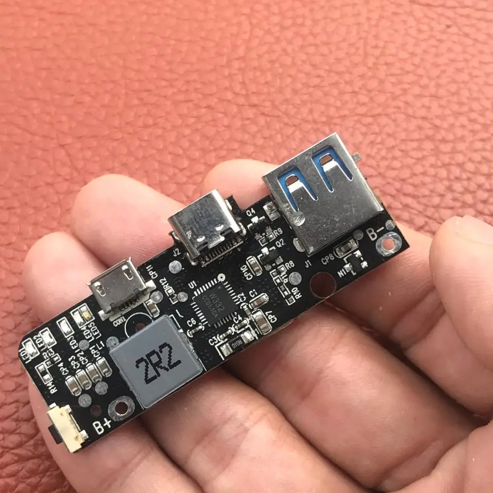 Модуль быстрой зарядки Type C Micro USB QC 3 0 5 В 6 в 9 12 модуль для аккумулятора 18650 внешний